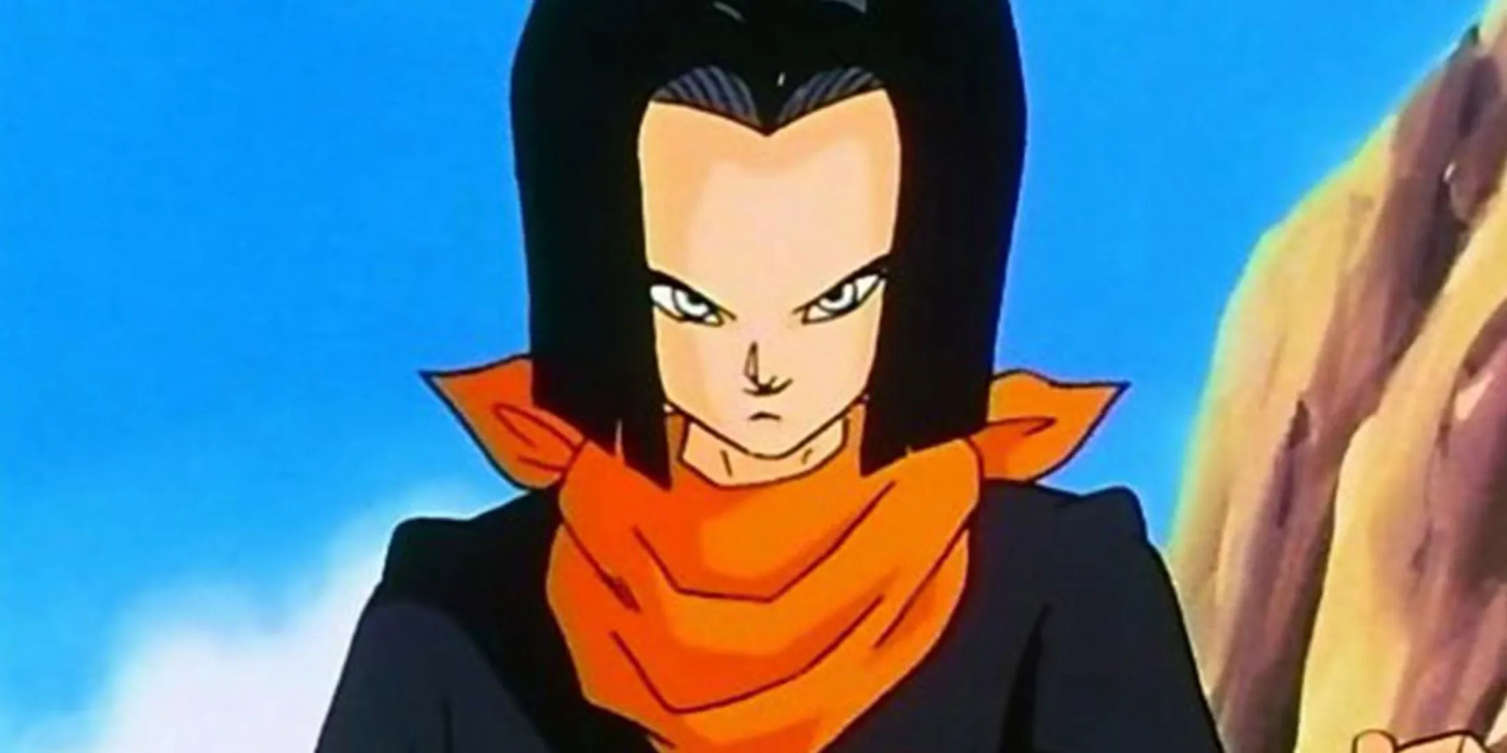 Android 17 trong trang phục kiểm lâm, một giai đoạn sau của Dragon Ball Z và Super