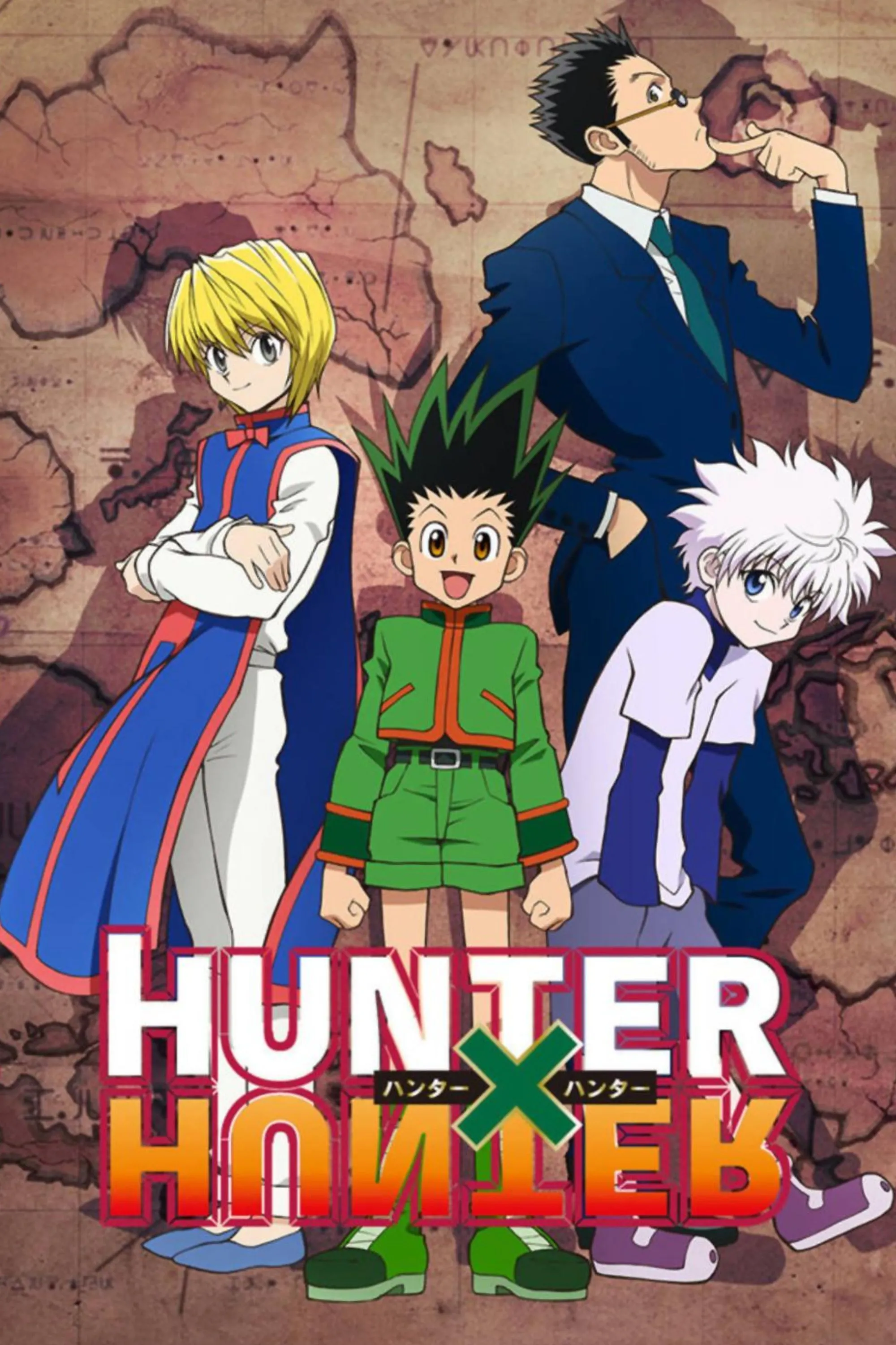 Ảnh bìa bộ anime Hunter x Hunter với Gon Freecss và Killua Zoldyck