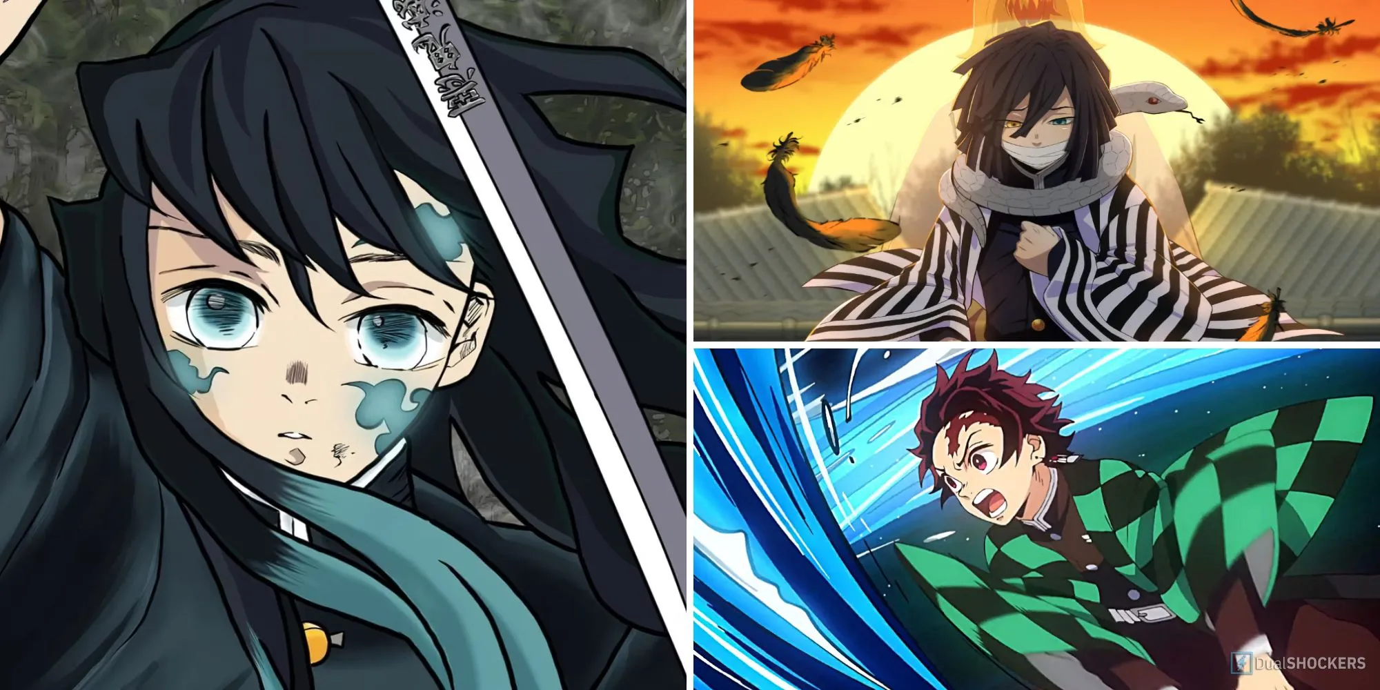 Ảnh giới thiệu chung các nhân vật chính trong series Kimetsu no Yaiba