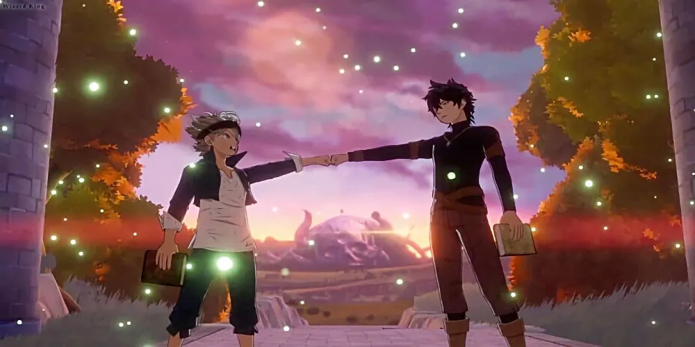 Asta và Yuno sát cánh bên nhau trong Black Clover, minh chứng cho sự cạnh tranh lành mạnh