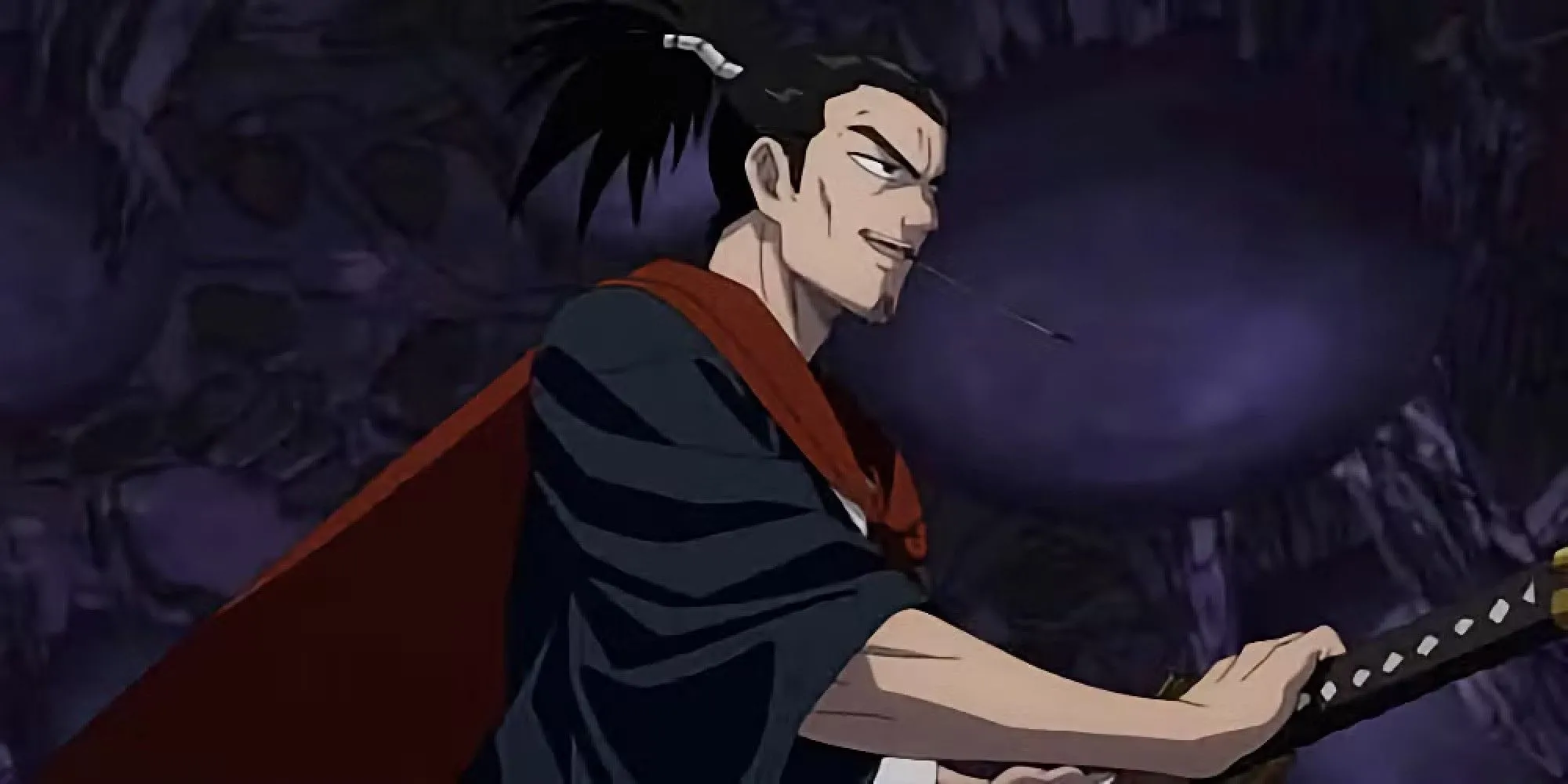 Atomic Samurai nghiêm nghị với thanh kiếm của mình trong One Punch Man