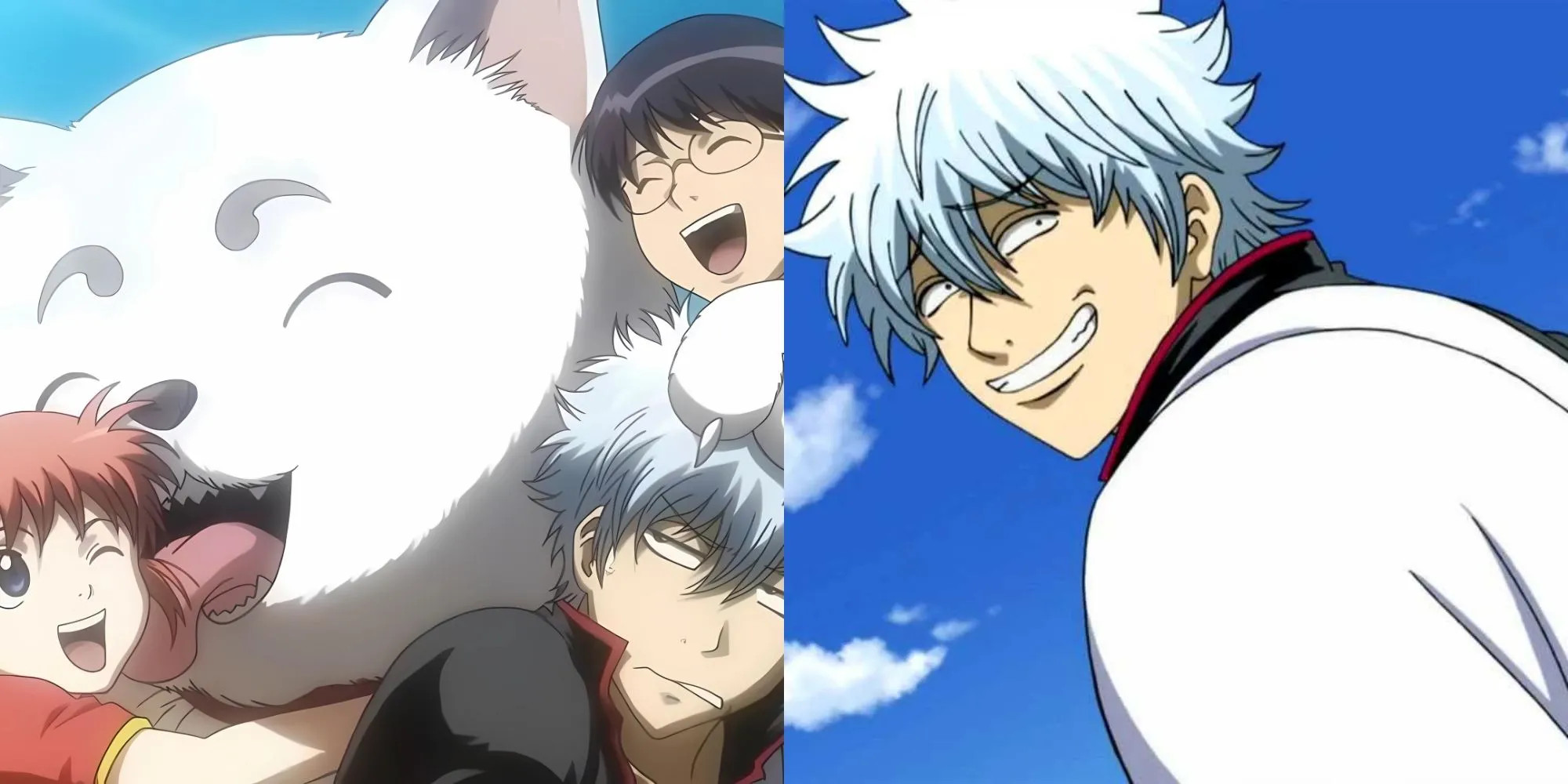 Bộ ba nhân vật chính của Gintama: Gintoki, Shinpachi và Kagura