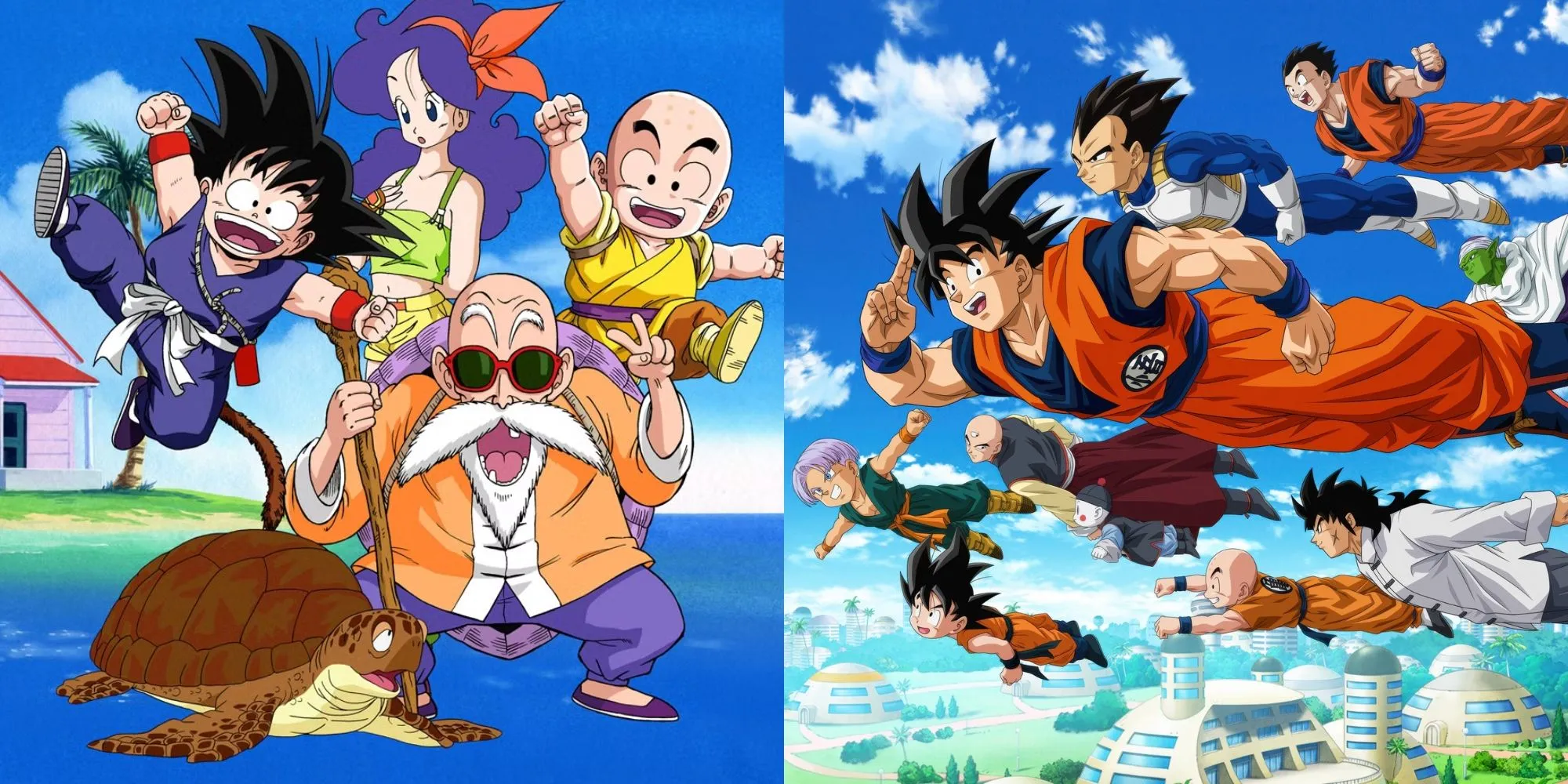 Các nhân vật chính của Dragon Ball Z đang chuẩn bị chiến đấu