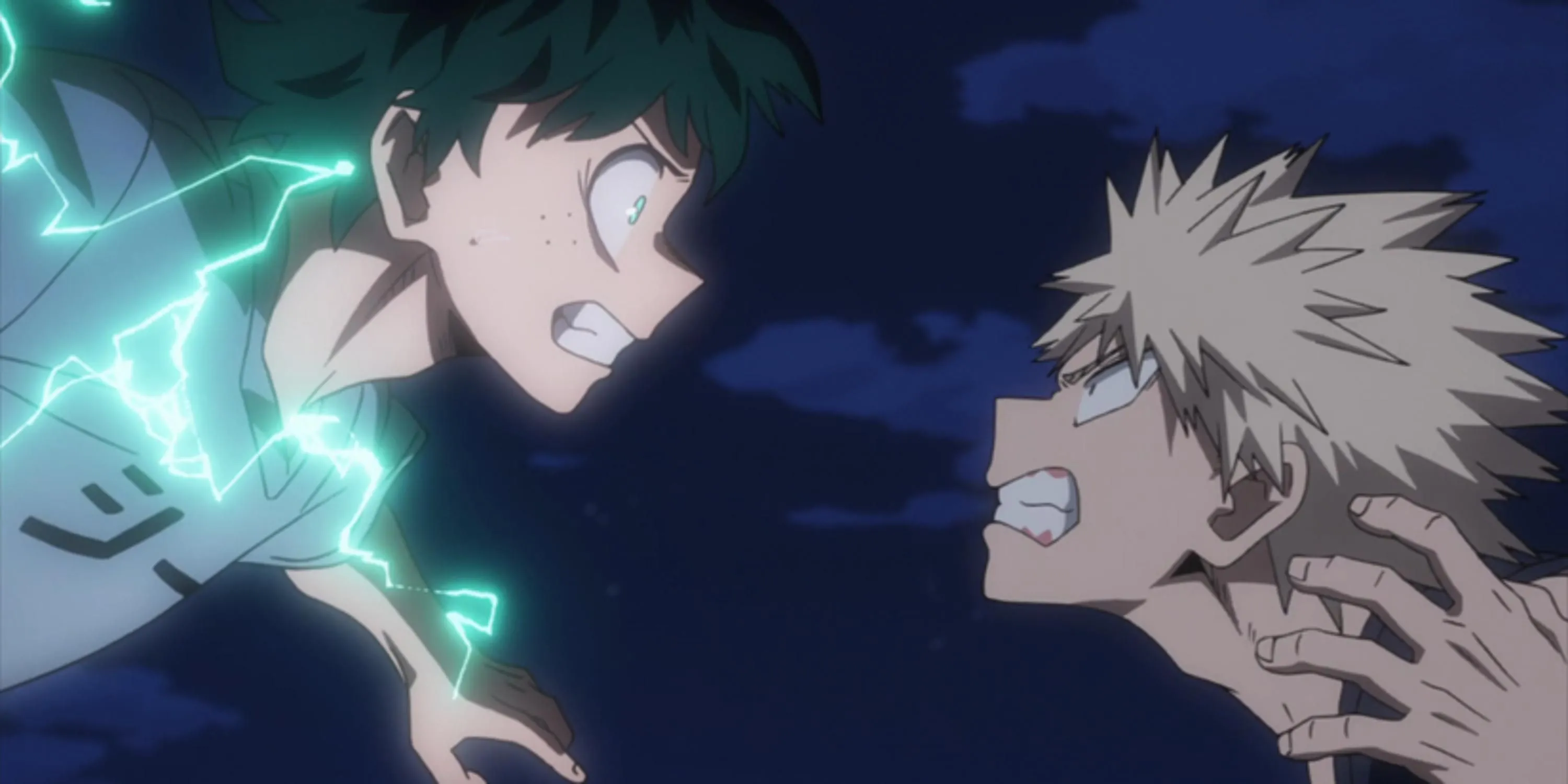 Deku và Kacchan (Bakugo) đối đầu dữ dội trong cuộc chiến không khán giả ở My Hero Academia