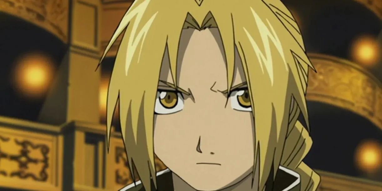 Edward Elric trong Fullmetal Alchemist: Brotherhood với cánh tay giả kim loại, minh họa sự hy sinh cao cả khi anh buông bỏ năng lực giả kim thuật để cứu em trai