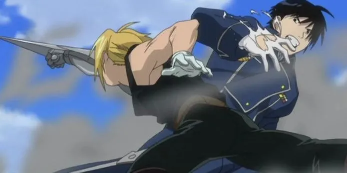 Edward Elric và Roy Mustang trong Fullmetal Alchemist Brotherhood, mối quan hệ thầy trò kiêm đối đầu công việc
