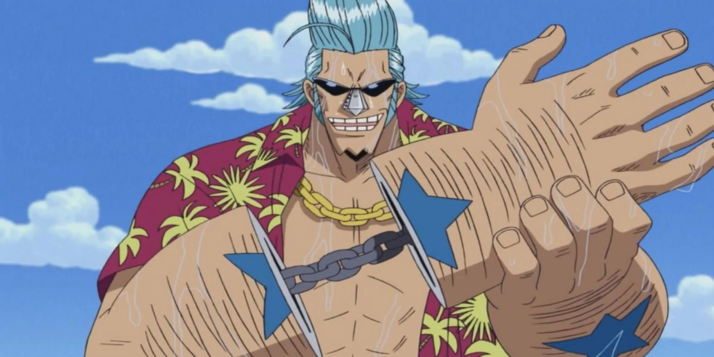 Franky &quot;Người Máy&quot; với hình dáng kỳ lạ đặc trưng của One Piece