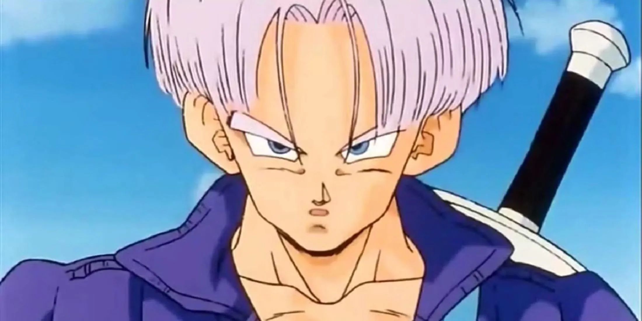 Future Trunks ở dạng Super Saiyan cầm kiếm trong Dragon Ball Z