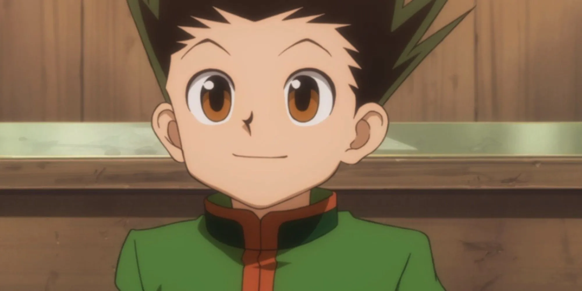 Gon Freecss trong Hunter x Hunter với biểu cảm phức tạp, thể hiện khía cạnh tăm tối của nhân vật
