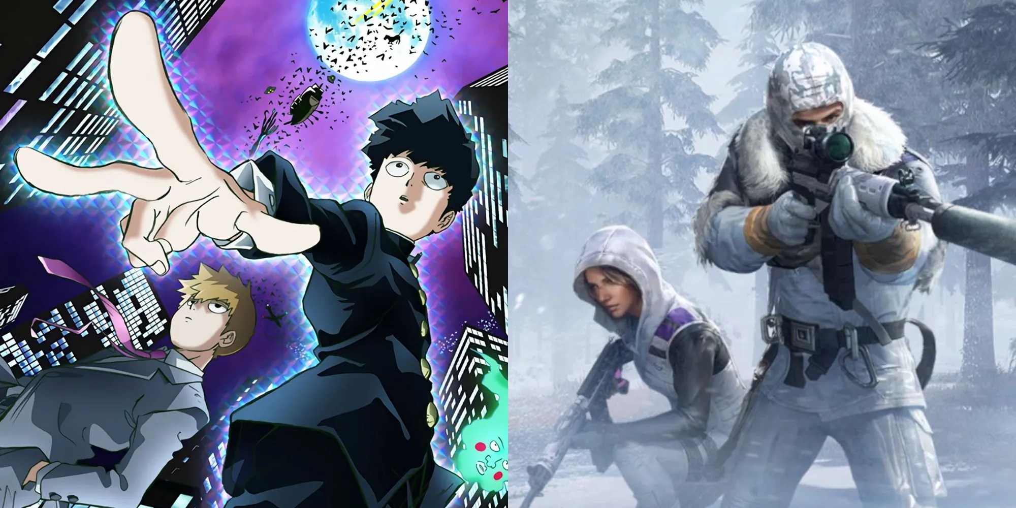 Hình ảnh minh họa tên game 'PsychoMobster' lấy cảm hứng từ Mob Psycho 100 và gameplay PUBG