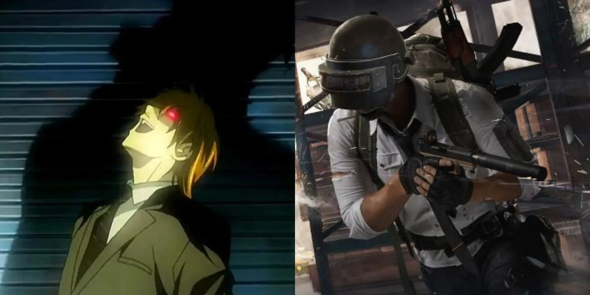 Hình ảnh minh họa tên game 'ShinigamiNote' với cuốn sổ tử thần của Death Note và biểu tượng PUBG