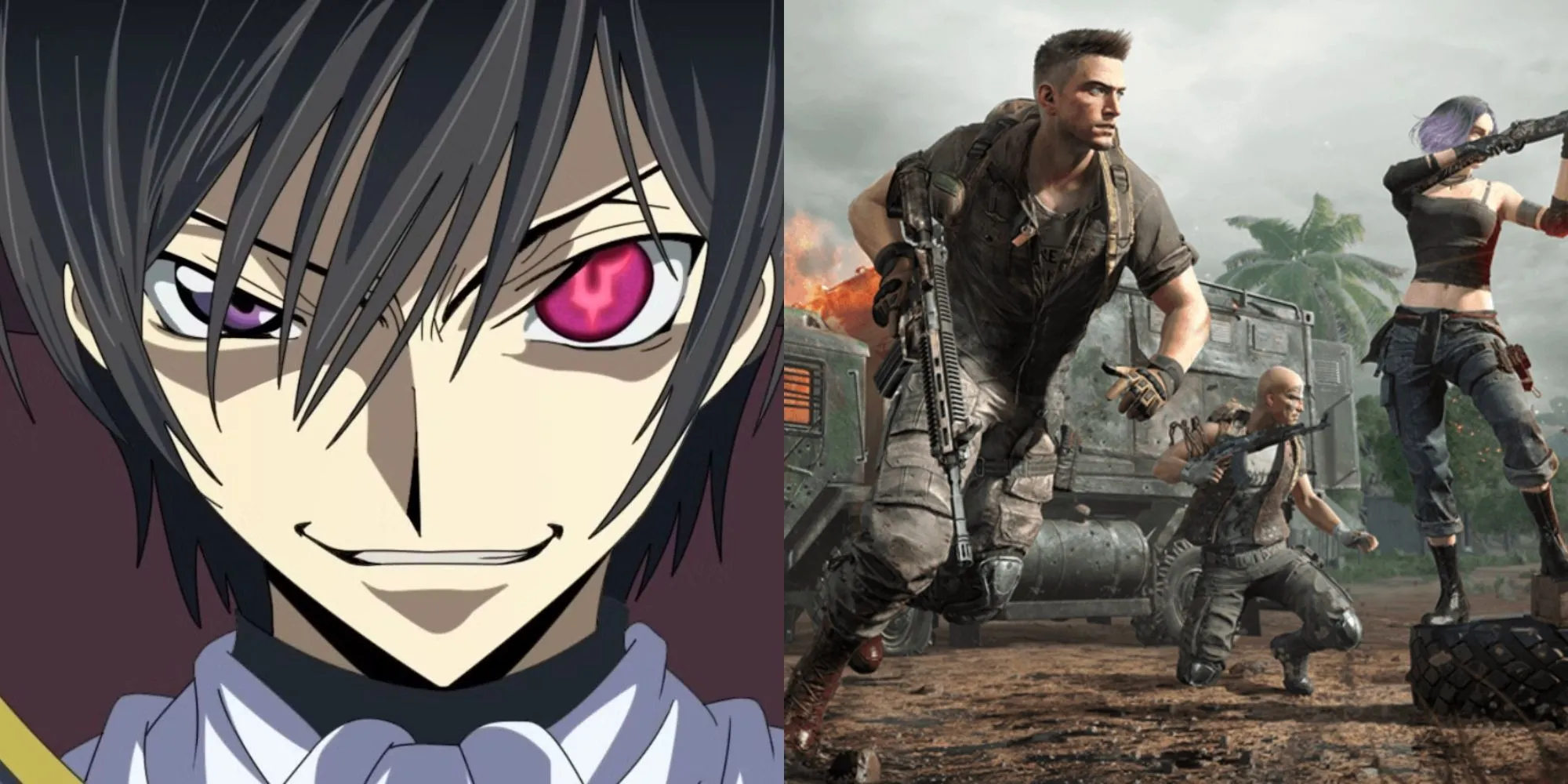 Hình ảnh minh họa tên game 'ZeroRequiem' lấy cảm hứng từ Code Geass và gameplay PUBG