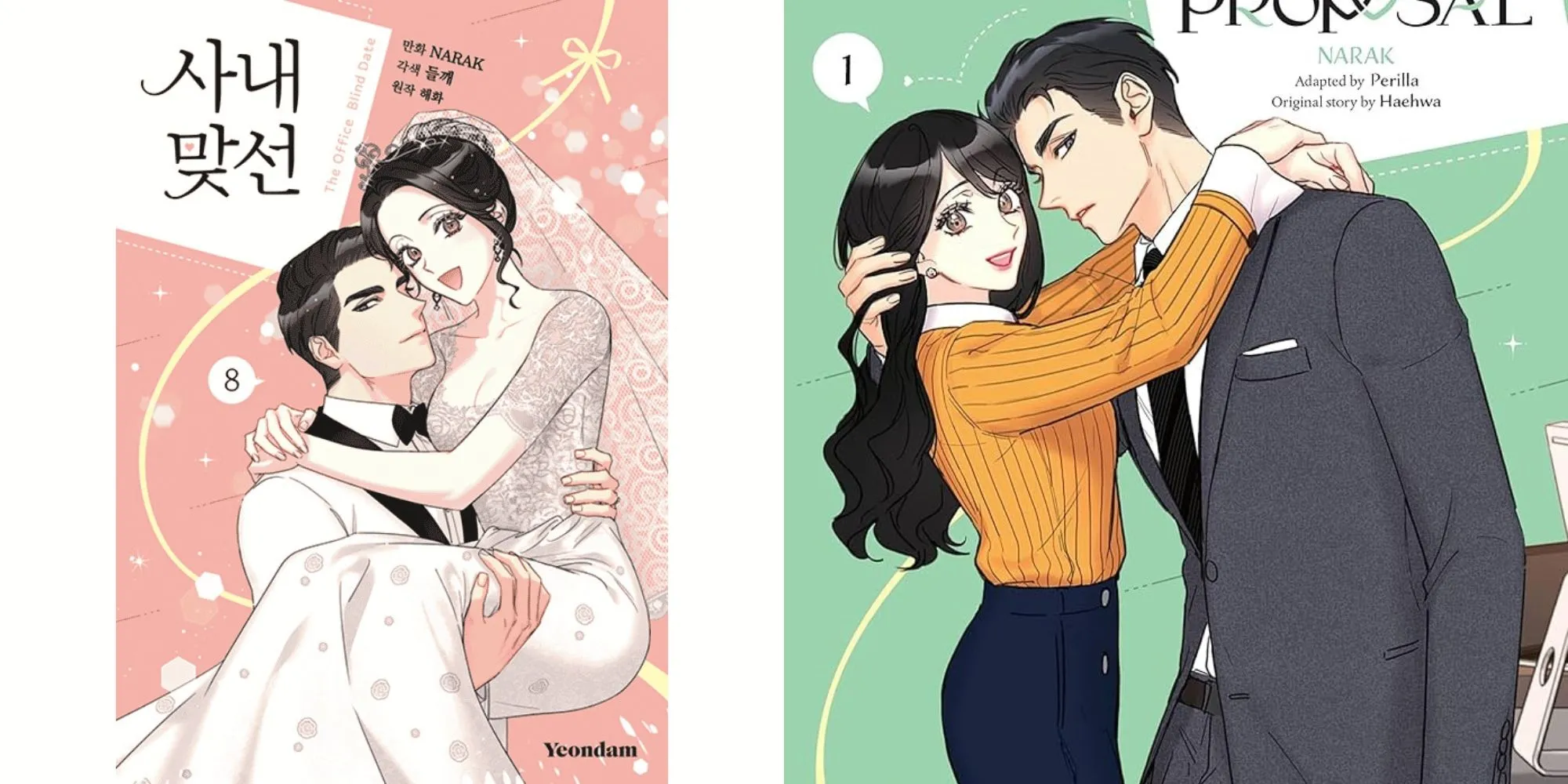 Hình ảnh minh họa webtoon A Business Proposal, nêu bật tình huống hẹn hò giả và hợp đồng hôn nhân