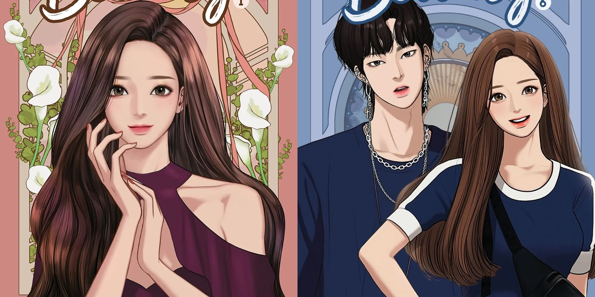 Hình ảnh minh họa webtoon True Beauty, tập trung vào nhân vật chính Lim Ju-kyung và chủ đề trang điểm