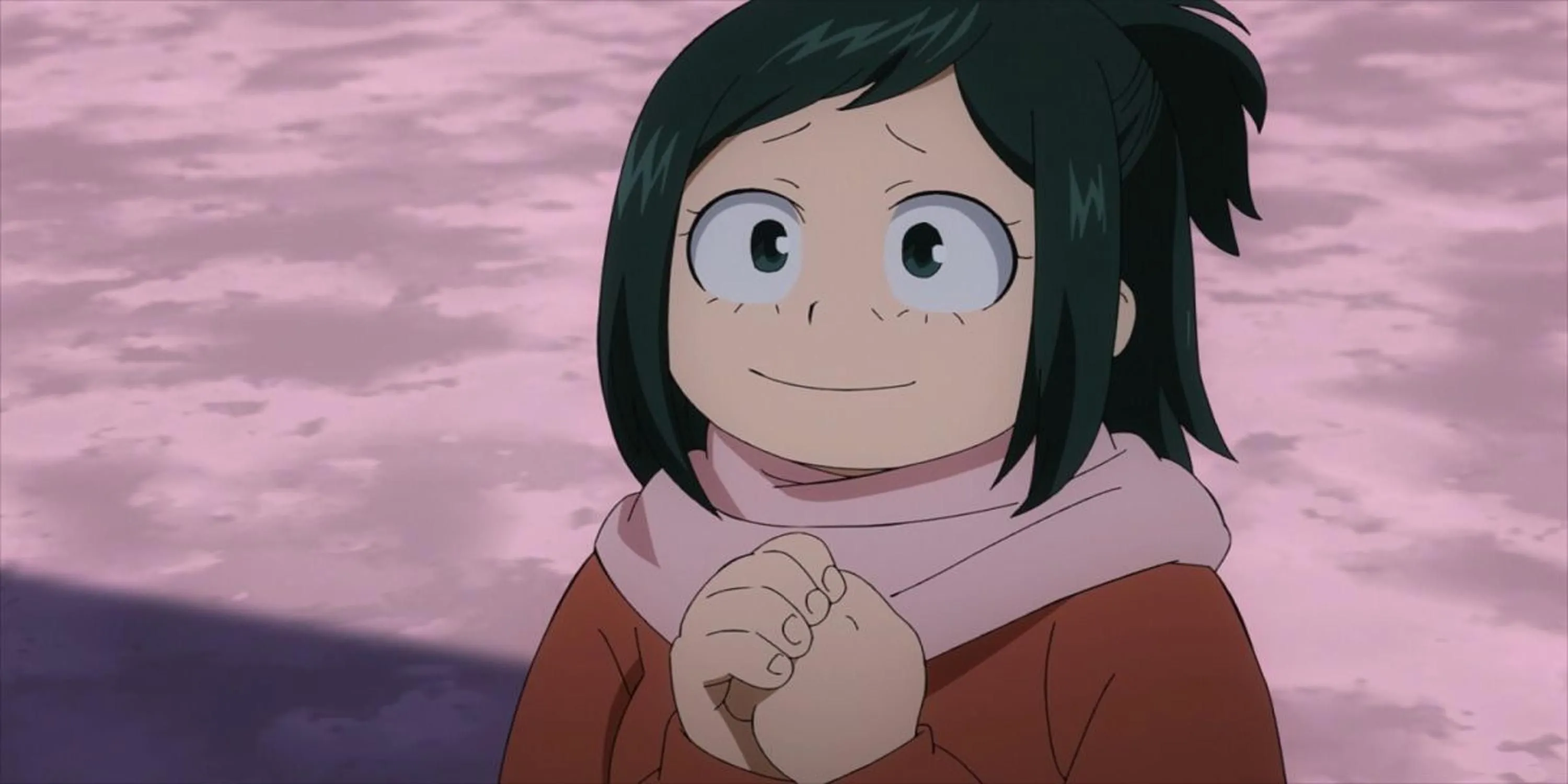 Inko Midoriya sử dụng Quirk hút vật thể vô hại của mình trong My Hero Academia
