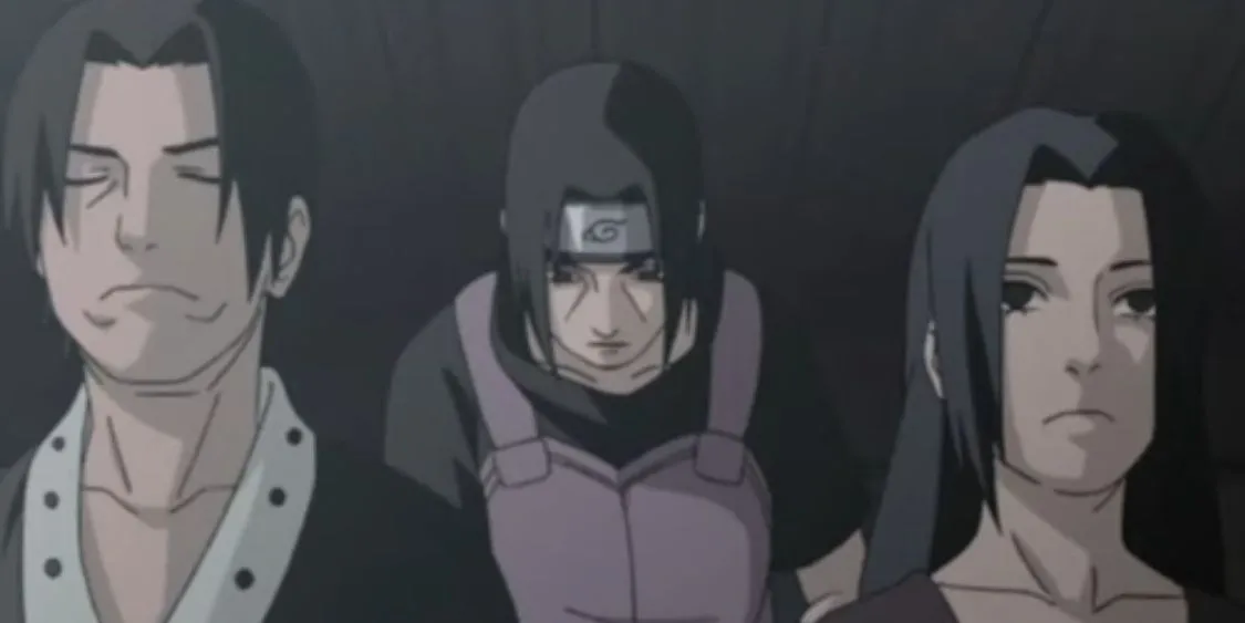 Itachi với đôi mắt Sharingan đầy bi kịch