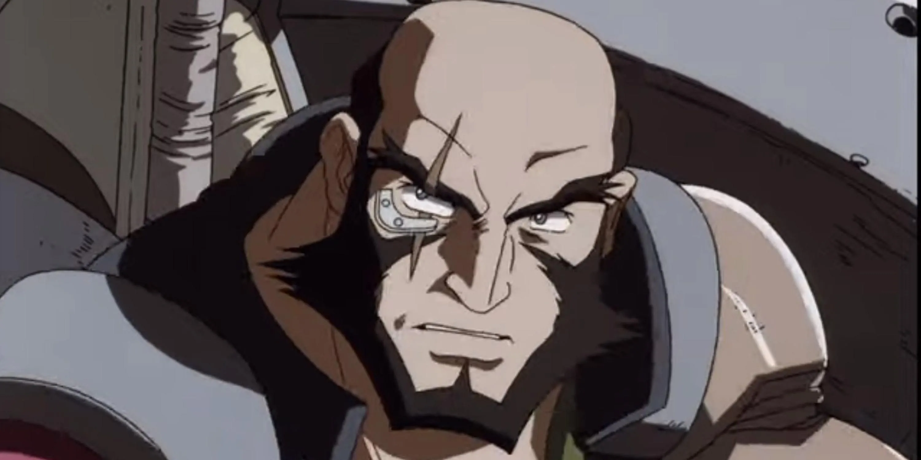 Jet Black với cánh tay cyborg của mình trong Cowboy Bebop