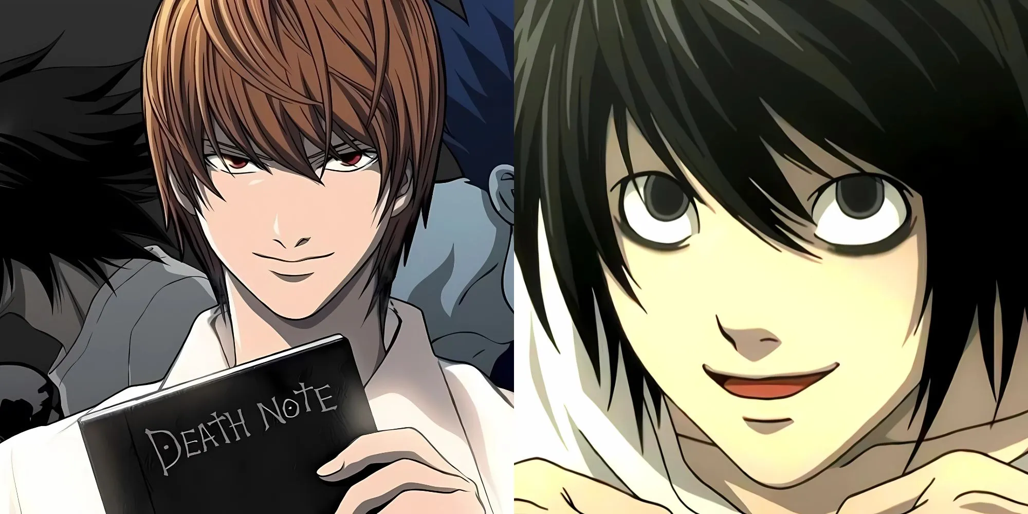 Light Yagami và Ryuk với Death Note, biểu tượng của trò chơi trí tuệ và kết thúc định mệnh