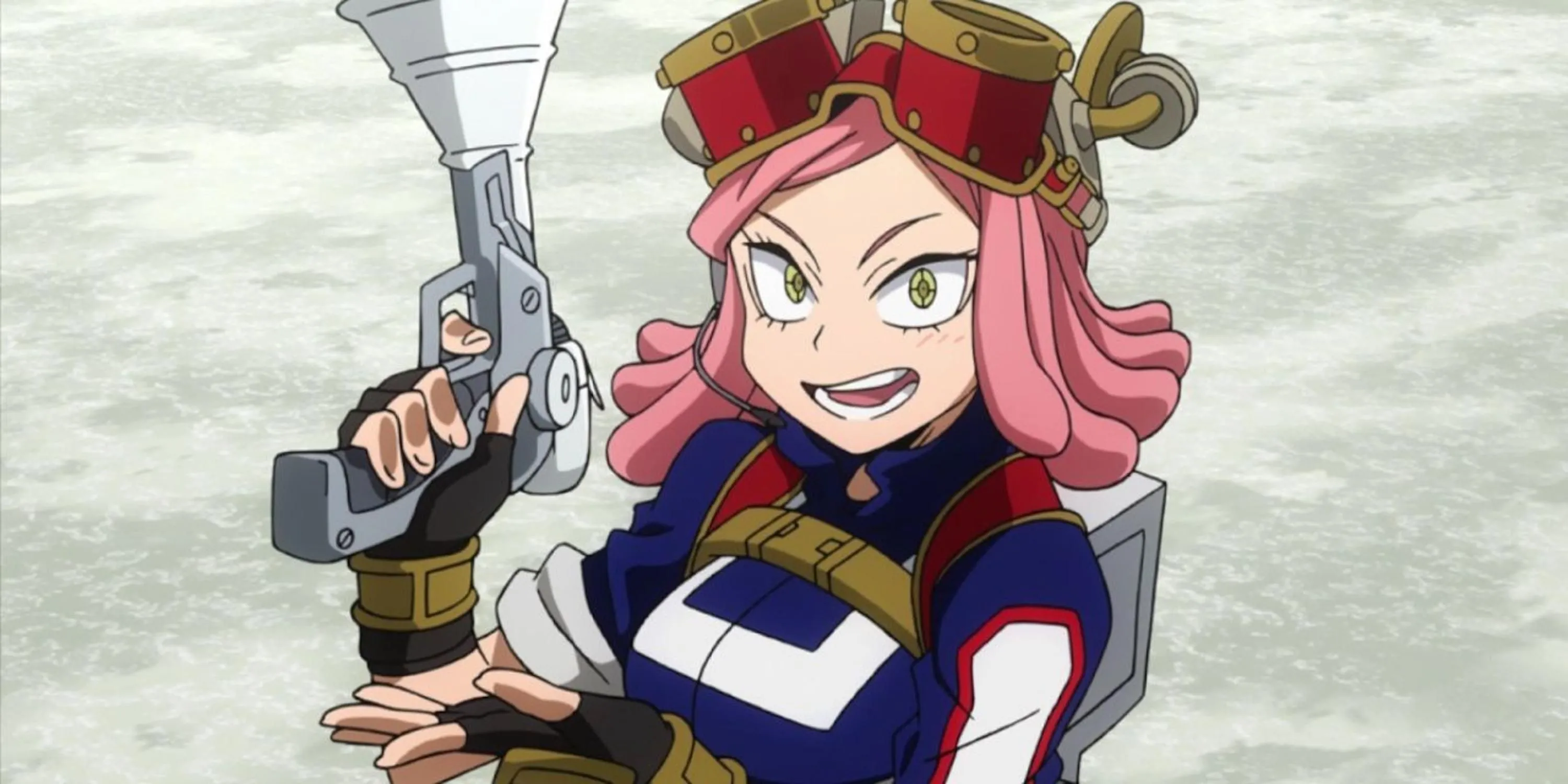 Mei Hatsume sử dụng Quirk Zoom của mình trong My Hero Academia