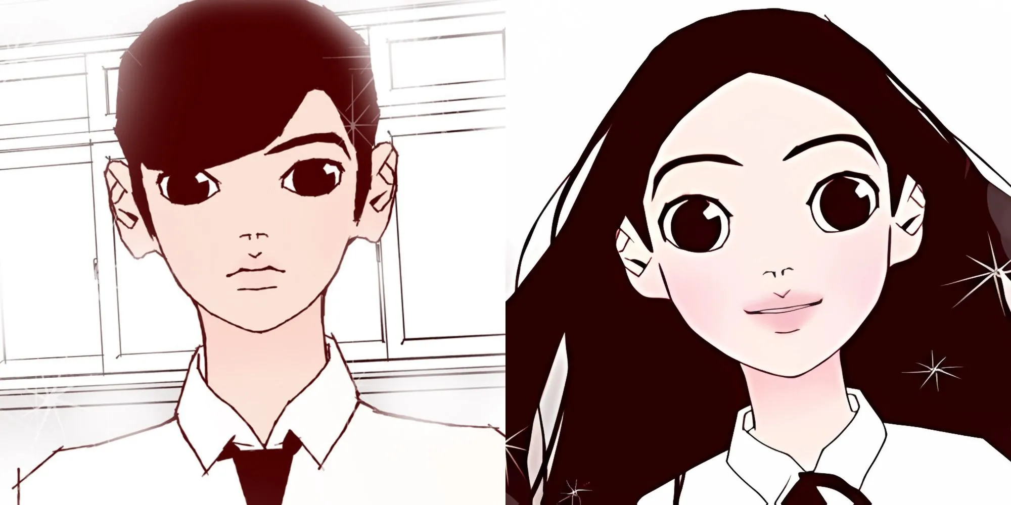 Minh họa webtoon Love Alarm với hình ảnh điện thoại và ứng dụng tình yêu