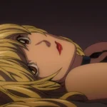 Misa Amane nhìn nghiêng, thể hiện sự thông minh che giấu trong Death Note