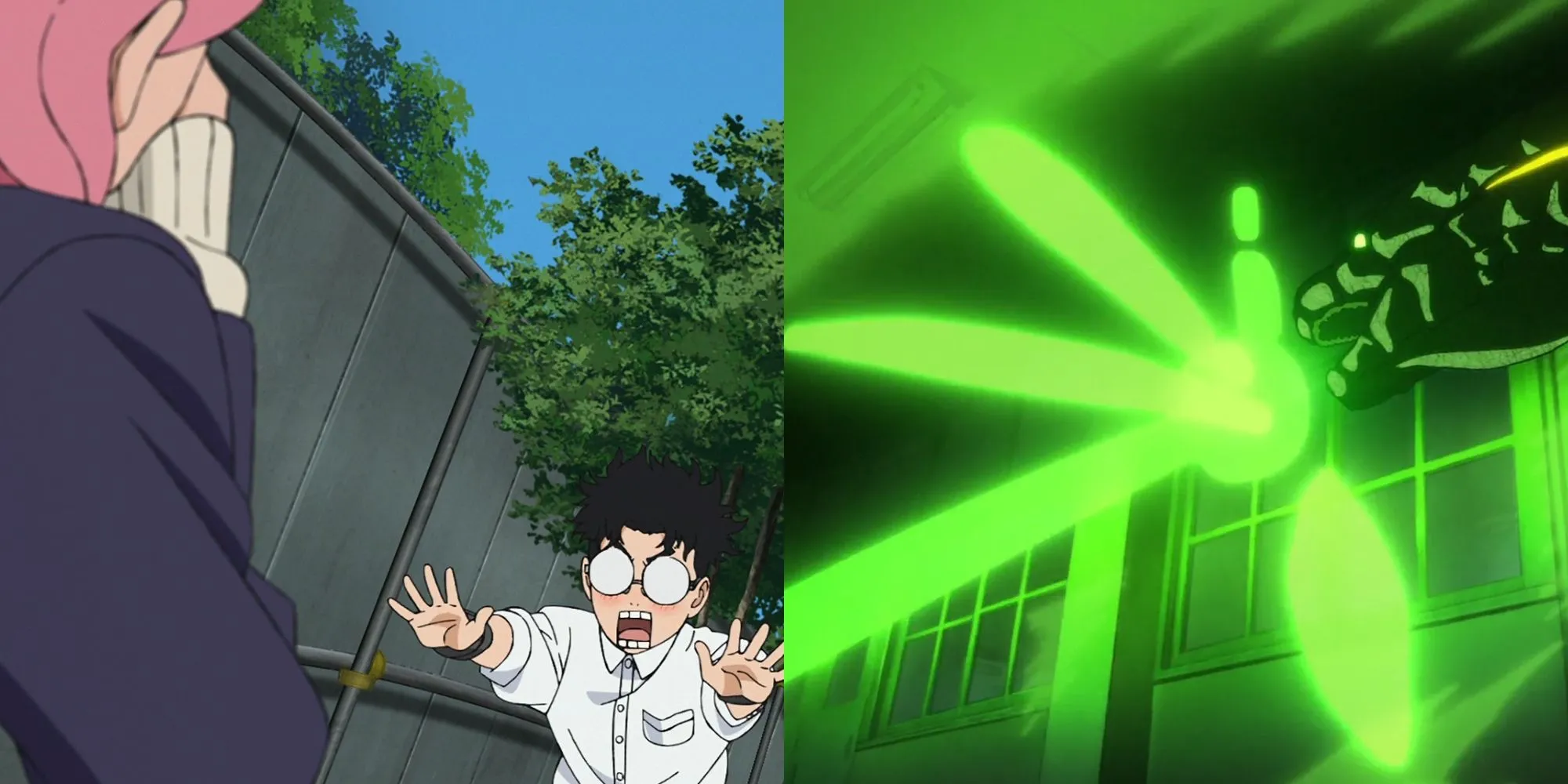 Momo Ayase ghen tị khi Aira Shiratori thể hiện tình cảm với Okarun trong tập 8.