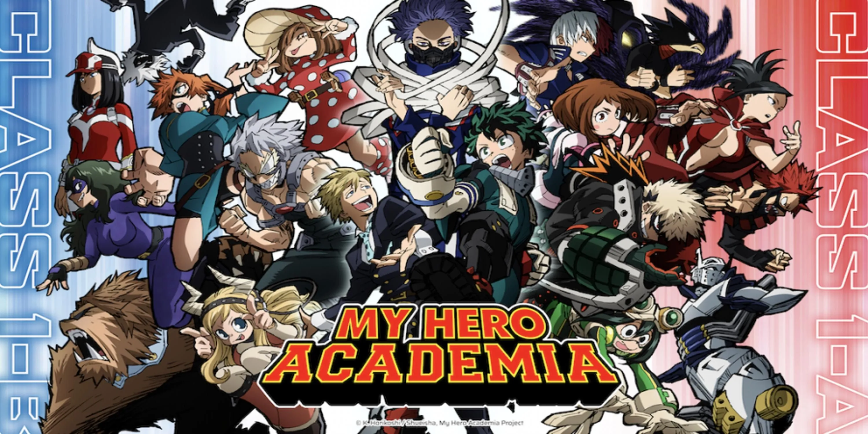 My Hero Academia Mùa 5 minh họa cảnh các nhân vật trong các arc Tập huấn chung và Cung Điện Anh Hùng Endeavor