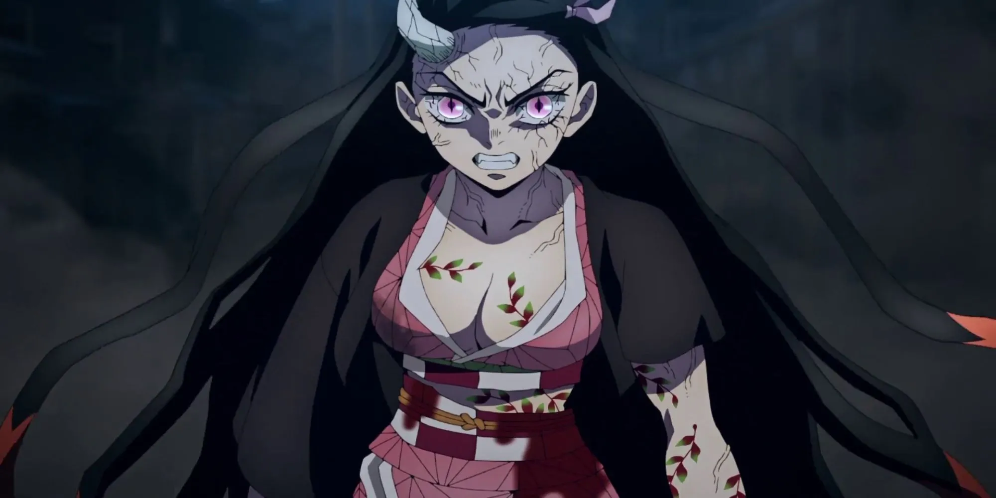 Nezuko Kamado với sức mạnh ác quỷ bộc phát trong Demon Slayer