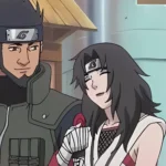 Nữ Jonin Kurenai Yuhi và Asuma Sarutobi đi cùng nhau, Naruto và Konohamaru lén theo dõi
