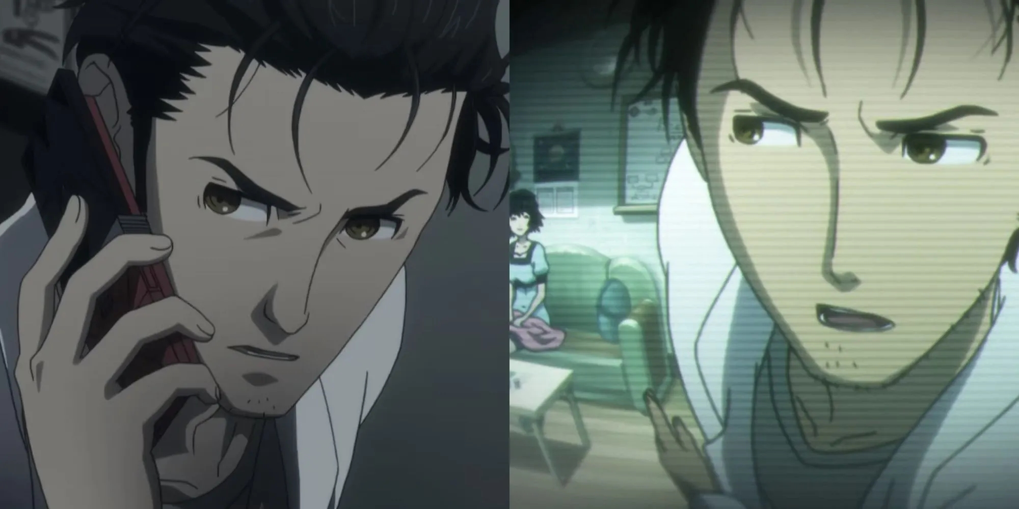 Okabe Rintaro &quot;nhà khoa học điên&quot; gọi điện thoại trong Steins;Gate tập mở màn