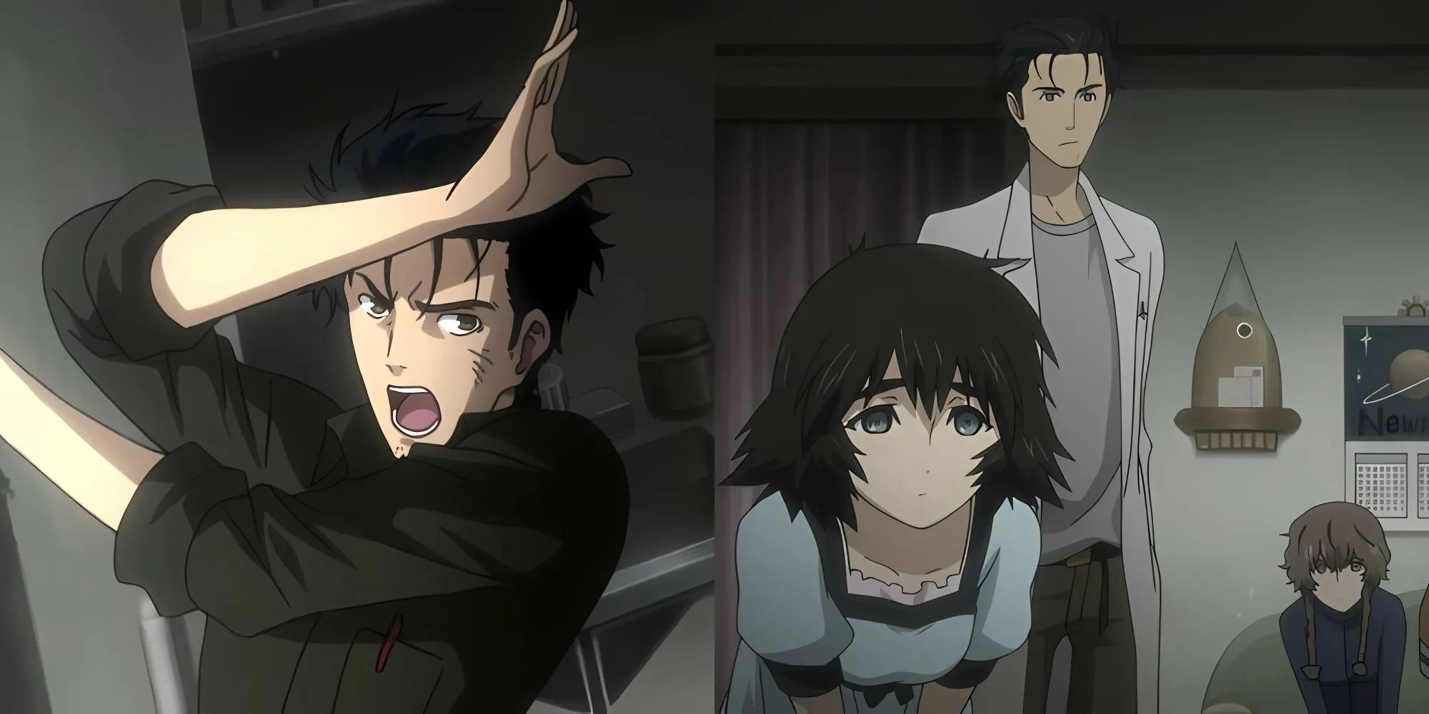 Okabe Rintaro và Makise Kurisu trong Steins;Gate, biểu tượng của du hành thời gian và kết thúc có hậu