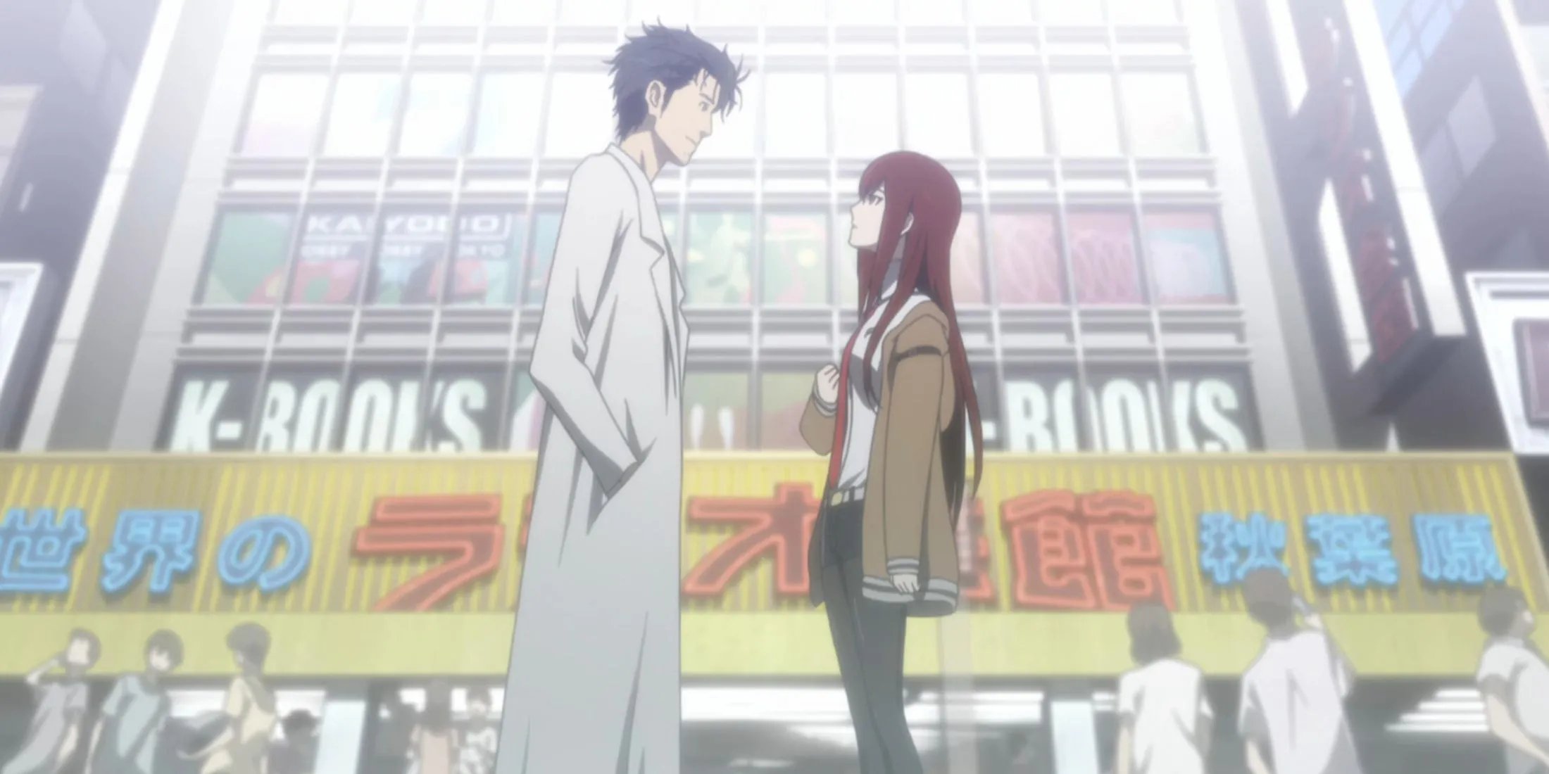 Okabe Rintaro và Makise Kurisu trong Steins;Gate