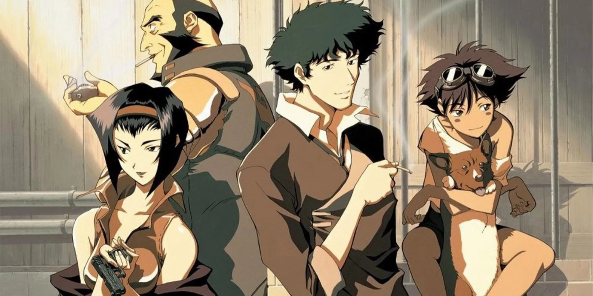 Phi hành đoàn trên tàu Bebop trong anime Cowboy Bebop