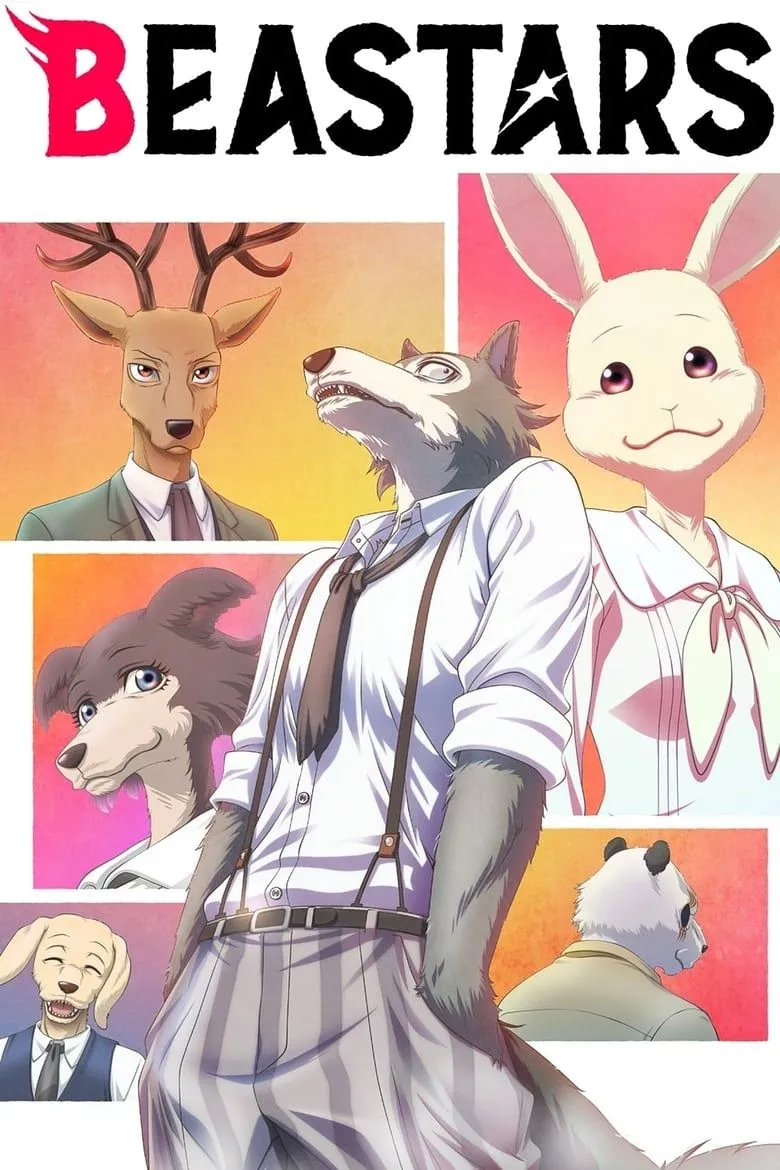 Poster anime Beastars, thể hiện thế giới động vật phức tạp
