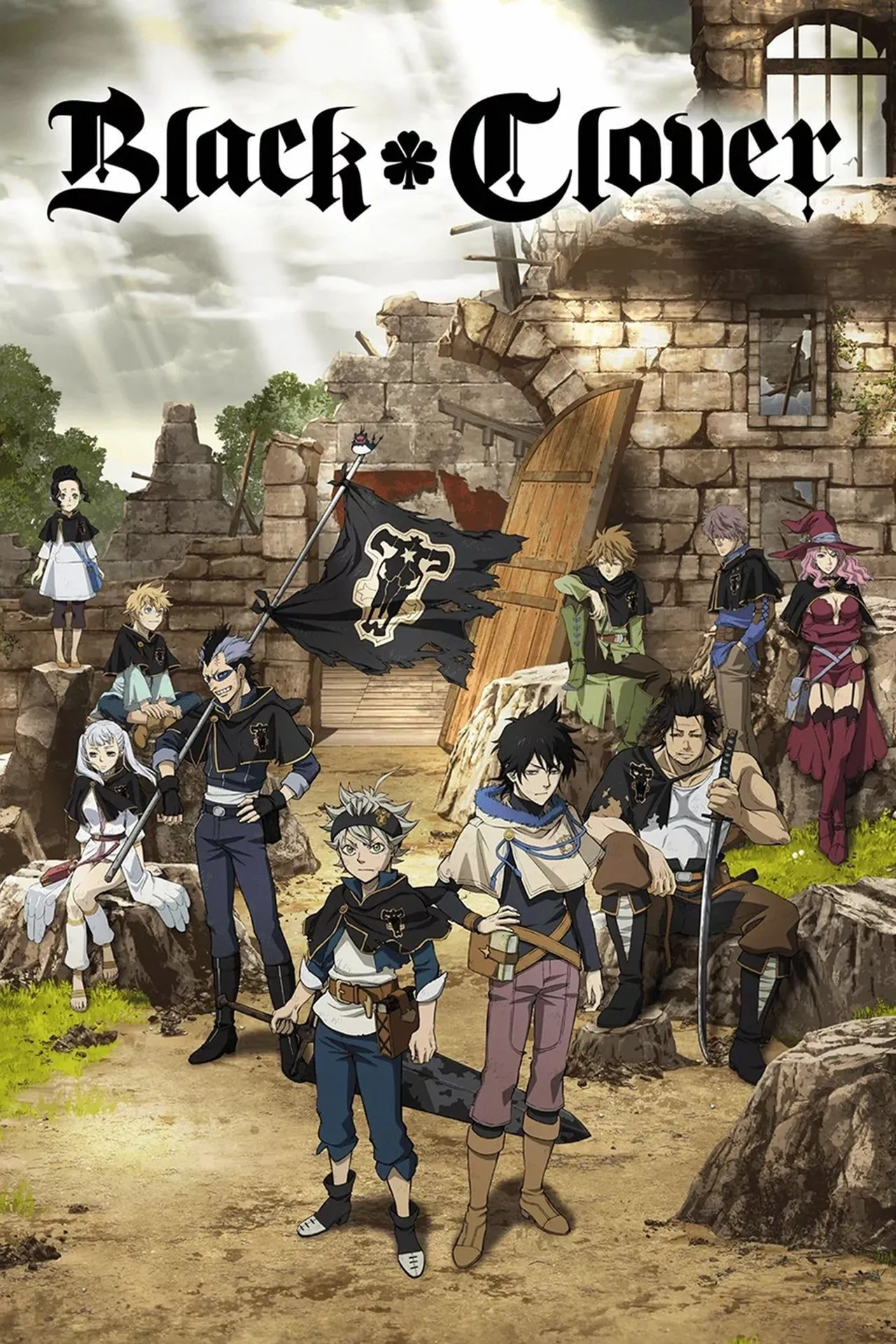 Poster anime Black Clover với Asta và Yuno