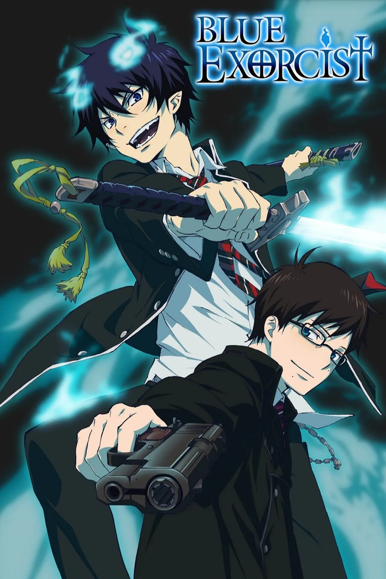 Poster anime Blue Exorcist với dàn nhân vật chính