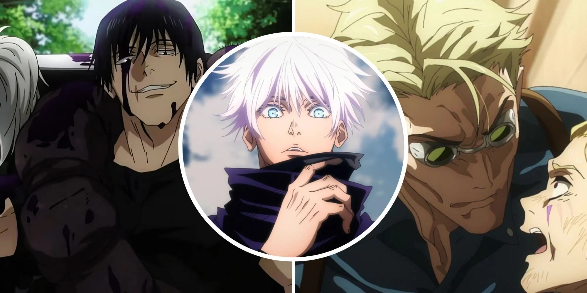 Satoru Gojo, Toji Fushiguro và Kento Nanami thời trẻ trong Jujutsu Kaisen