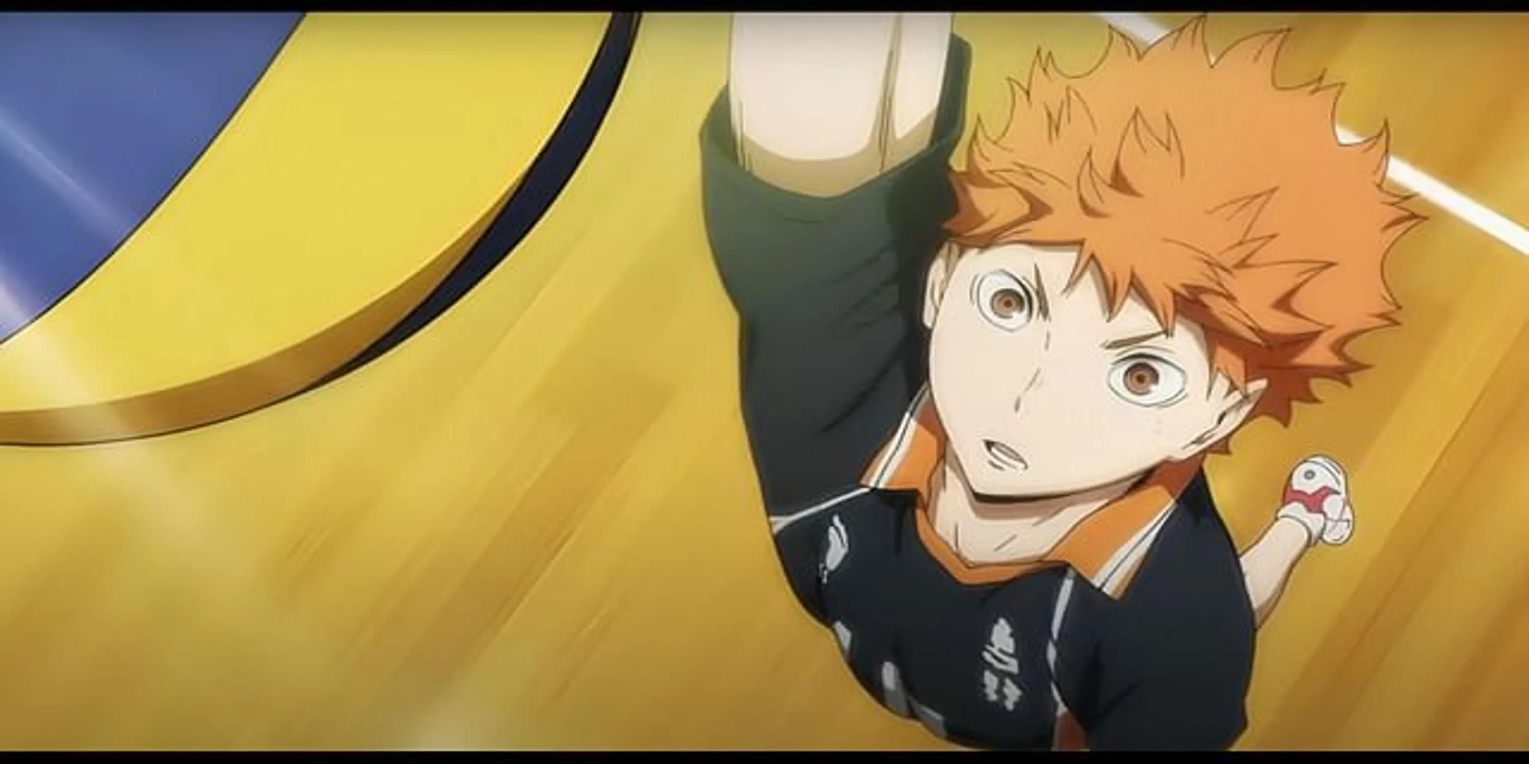 Shoyo Hinata trong Haikyu!! với năng lượng tràn đầy trên sân bóng chuyền