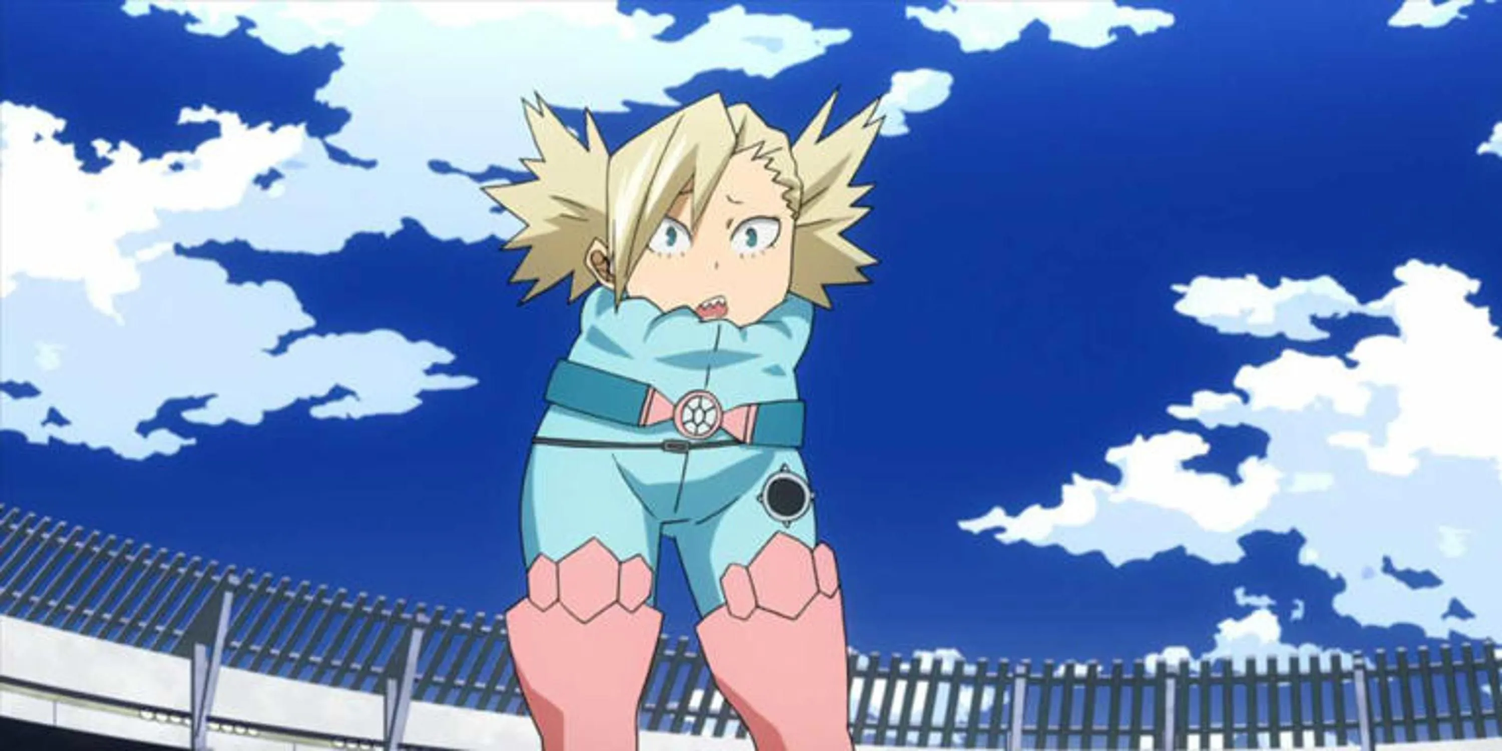 Tatami Nakagame kích hoạt Quirk Telescopic của mình trong My Hero Academia