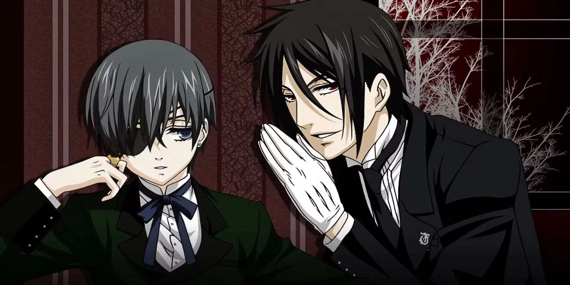 Thiếu gia Ciel Phantomhive và quản gia quỷ Sebastian Michaelis trong Black Butler