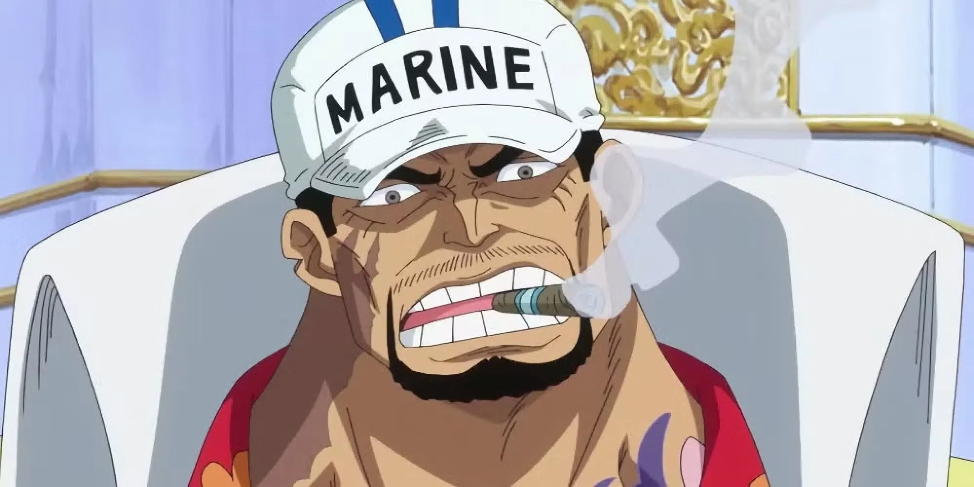 Thủy Sư Đô Đốc Akainu (Sakazuki) với năng lực Magma trong One Piece
