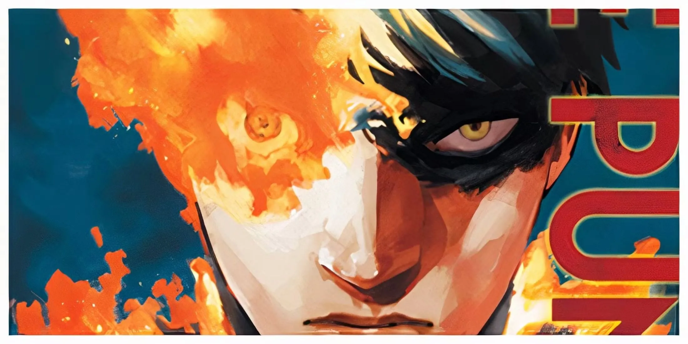 Tranh minh họa Agni bị thiêu cháy trong manga Fire Punch