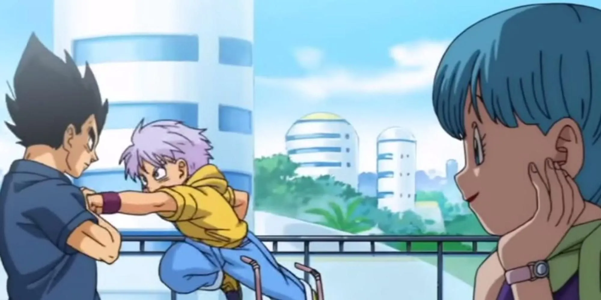 Trunks đấm Vegeta trong buổi tập luyện khắc nghiệt