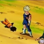 Vegeta đánh ngất Trunks và Goten trước khi hy sinh