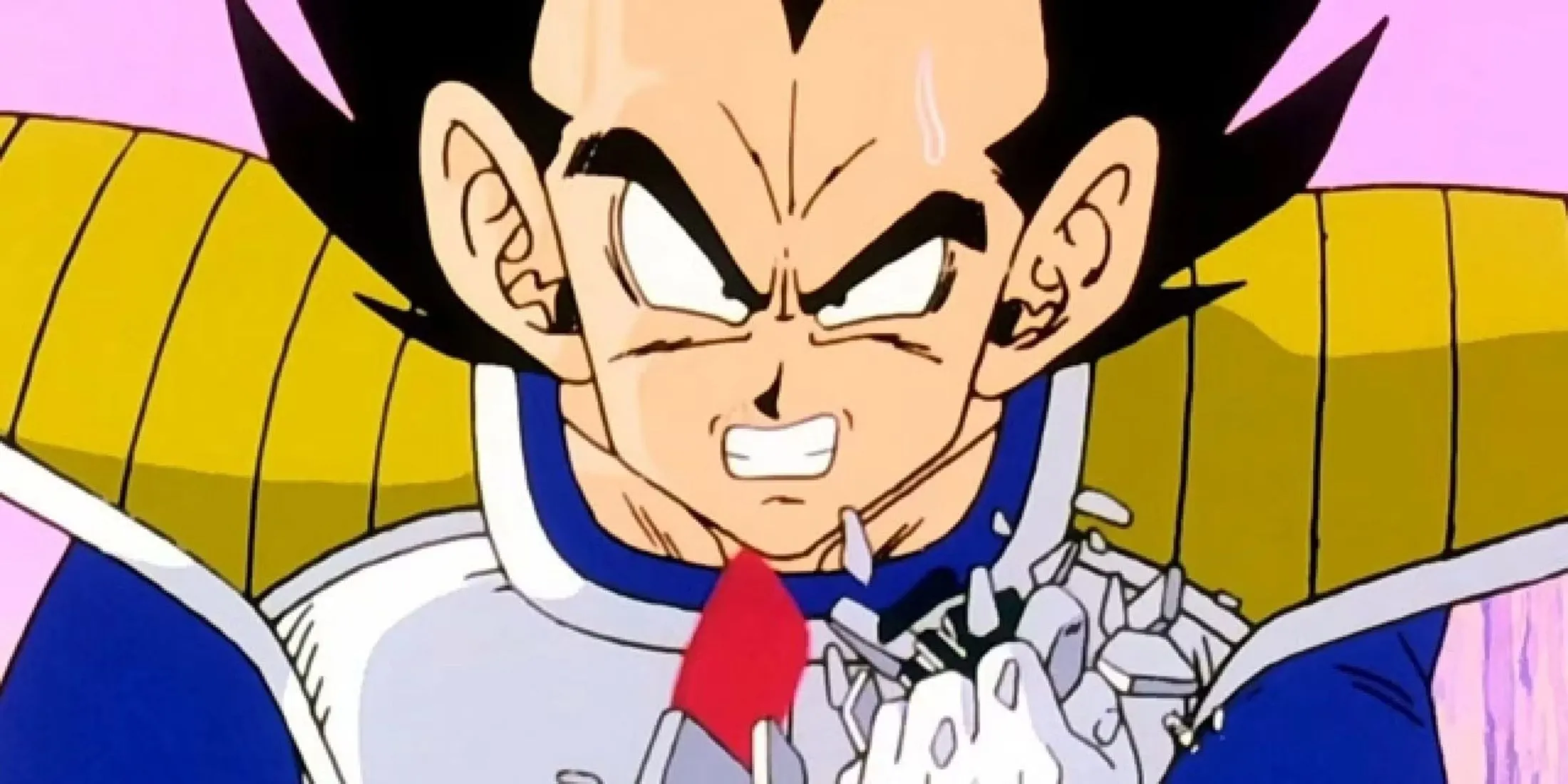 Vegeta ngạc nhiên khi đo cấp sức mạnh của Goku trong trận đấu trên Trái Đất, Saga Saiyan DBZ