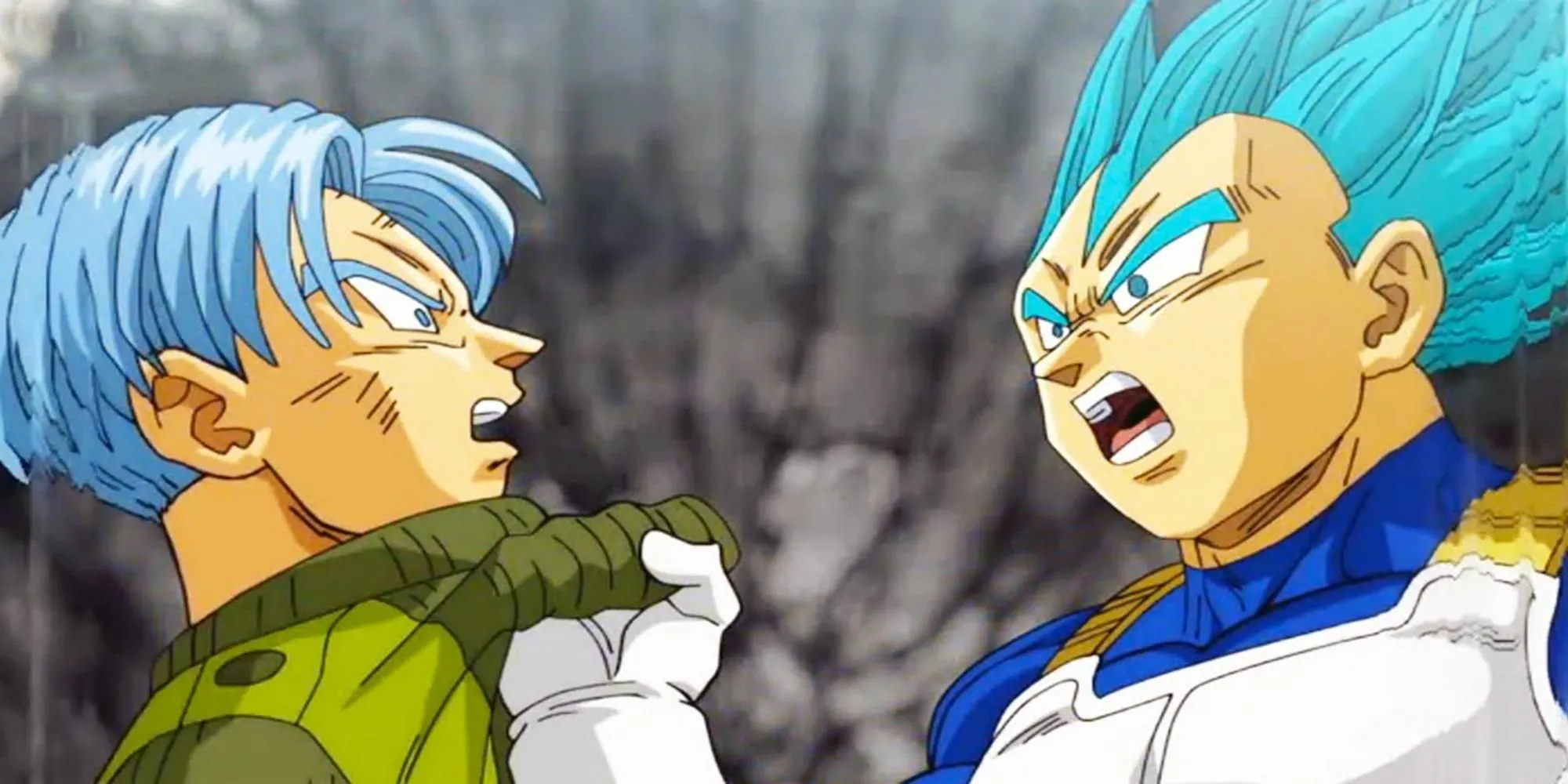 Vegeta ôm Future Trunks, thể hiện tình cảm cha con vượt thời gian