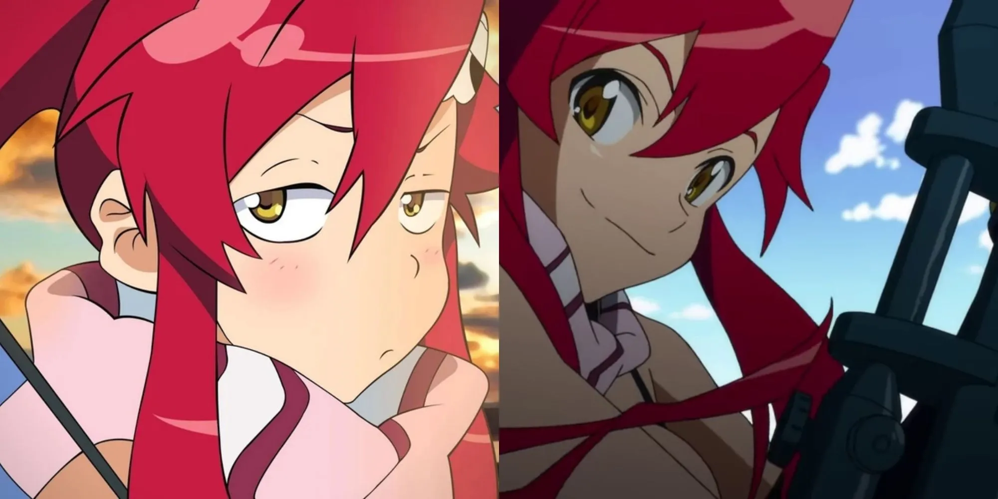 Yoko Littner trong Tengen Toppa Gurren Lagann, cô gái tóc đỏ cầm khẩu súng trường dài