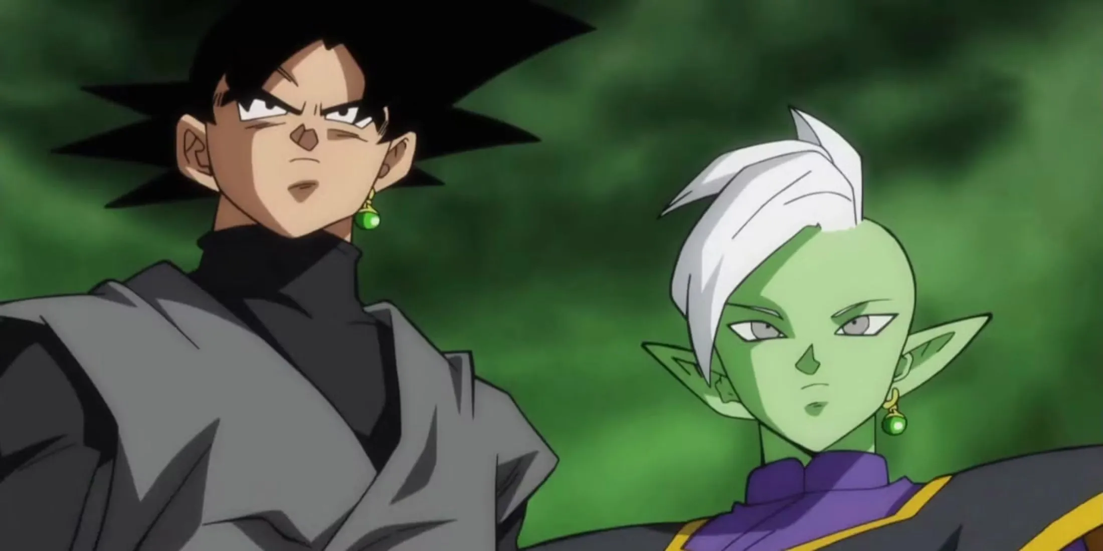 Zamasu và Goku Black trong bối cảnh Future Trunks arc của Dragon Ball Super
