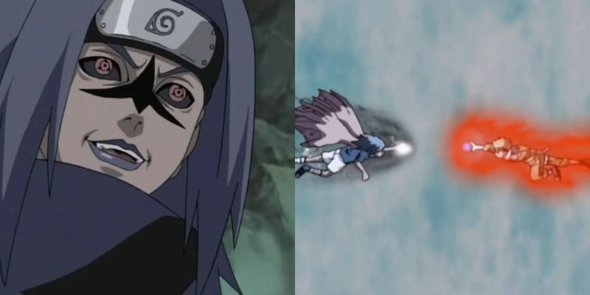 Naruto và Sasuke sau trận chiến đầu tiên tại Thung Lũng Tận Cùng