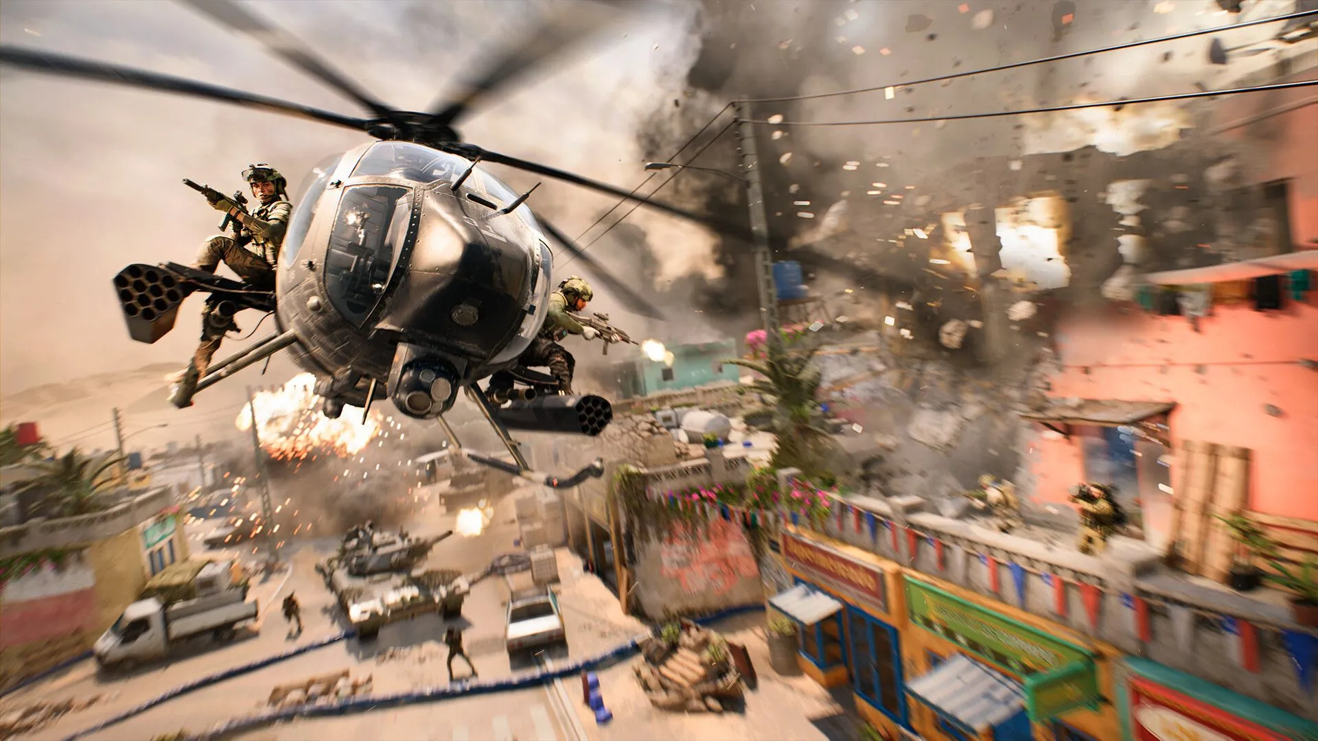 Hình ảnh bìa của Battlefield 2042, đại diện cho những phiên bản game Battlefield gần đây.